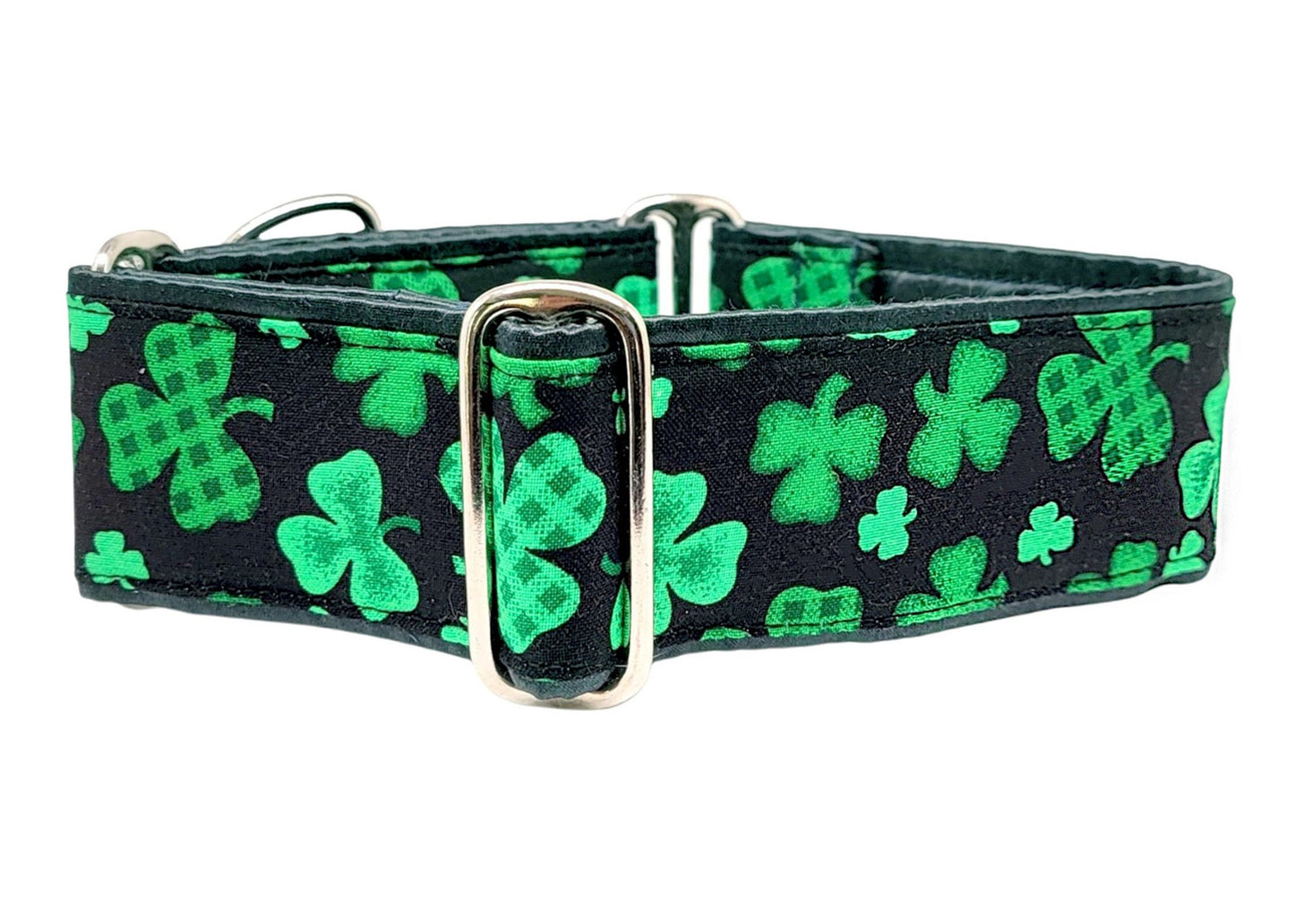 2 Inch Wide Shamrock Dog Collar by The Hound Haberdashery