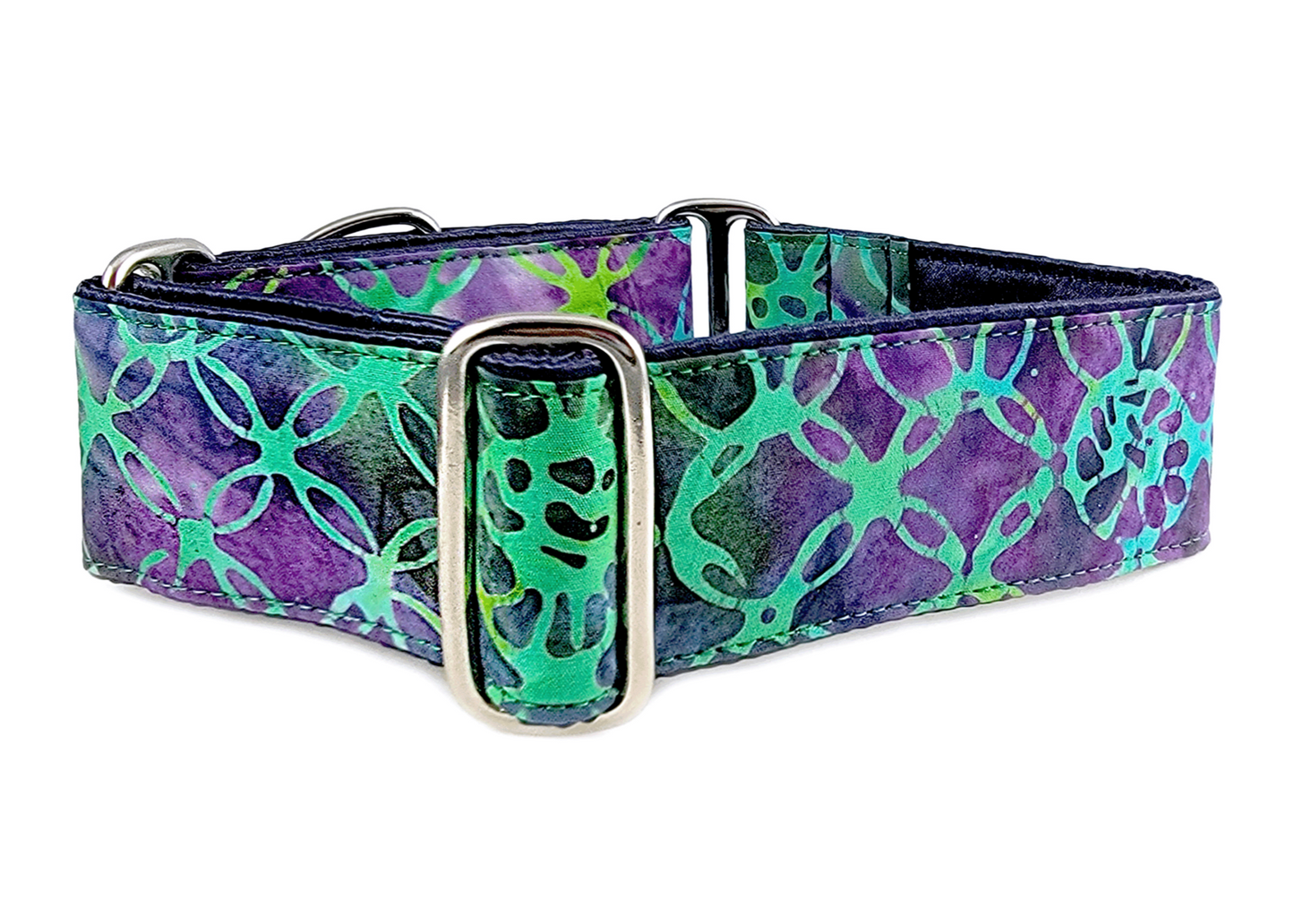 2 Inch Wide Batik Dog Collar by The Hound Haberdashery