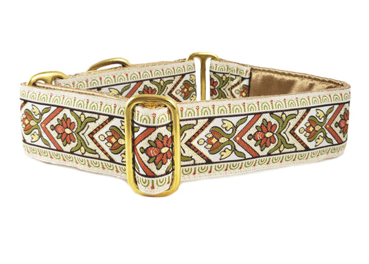 1.5 Inch Creme Bavaria Dog Collar by The Hound Haberdashery
