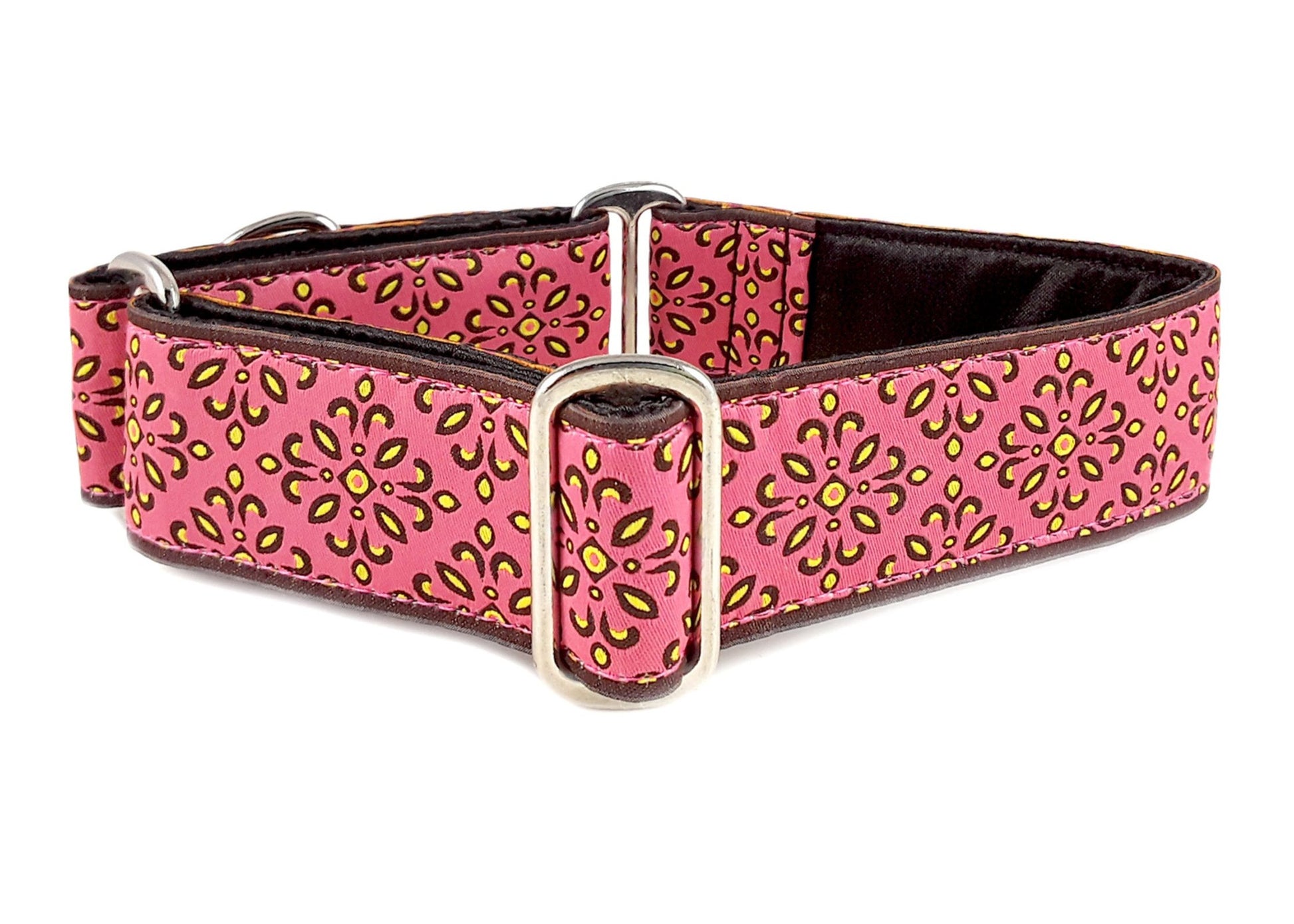 1.5 Inch Wide Salmon Capri Dog Collar by The Hound Haberdashery