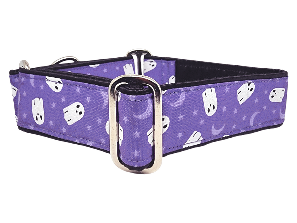 Boo Crew Halloween Ghosts Martingale Dog Collar or Buckle Dog Collar 1.5 Width