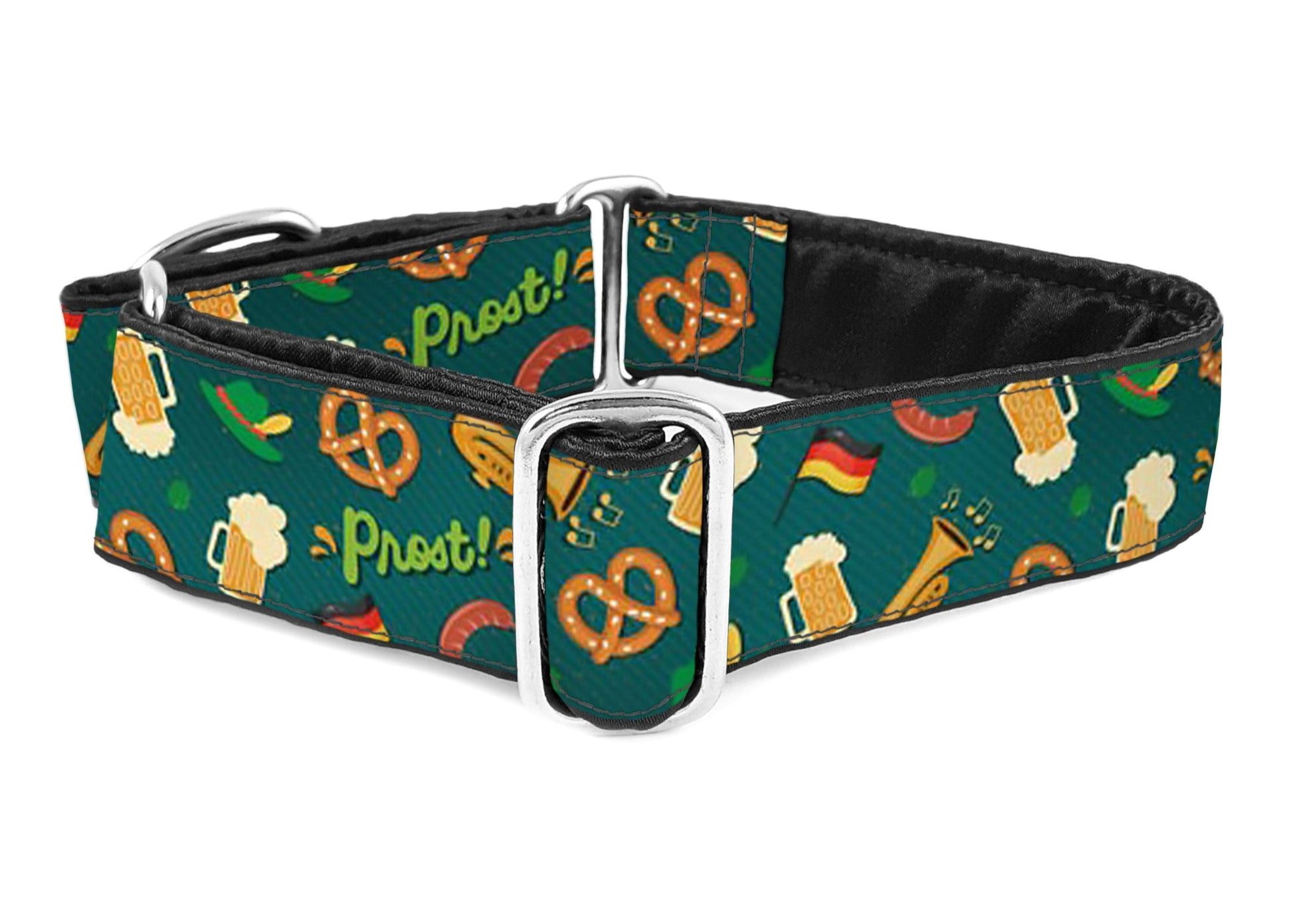 1.5 Inch Wide Oktoberfest Martingale Dog Collar by The Hound Haberdashery