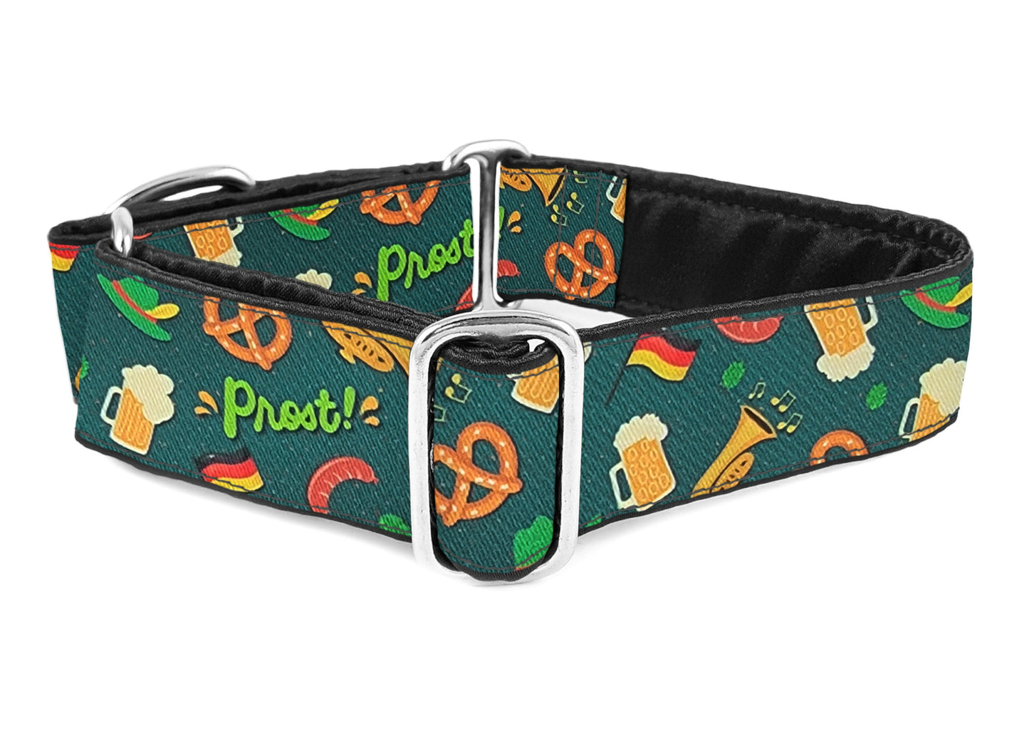 Image of the Oktoberfest 1.5 Inch Martingale Dog Collar by The Hound Haberdashery