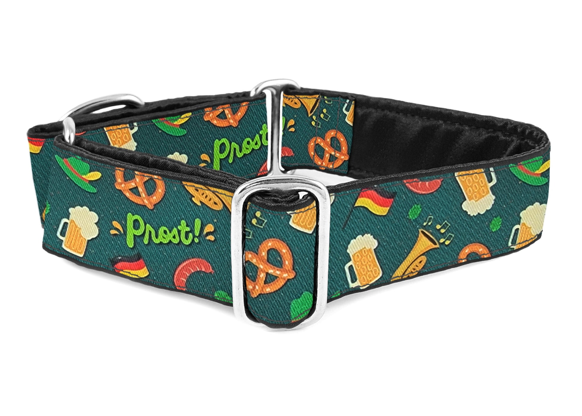 Image of the Oktoberfest 1.5 Inch Martingale Dog Collar by The Hound Haberdashery