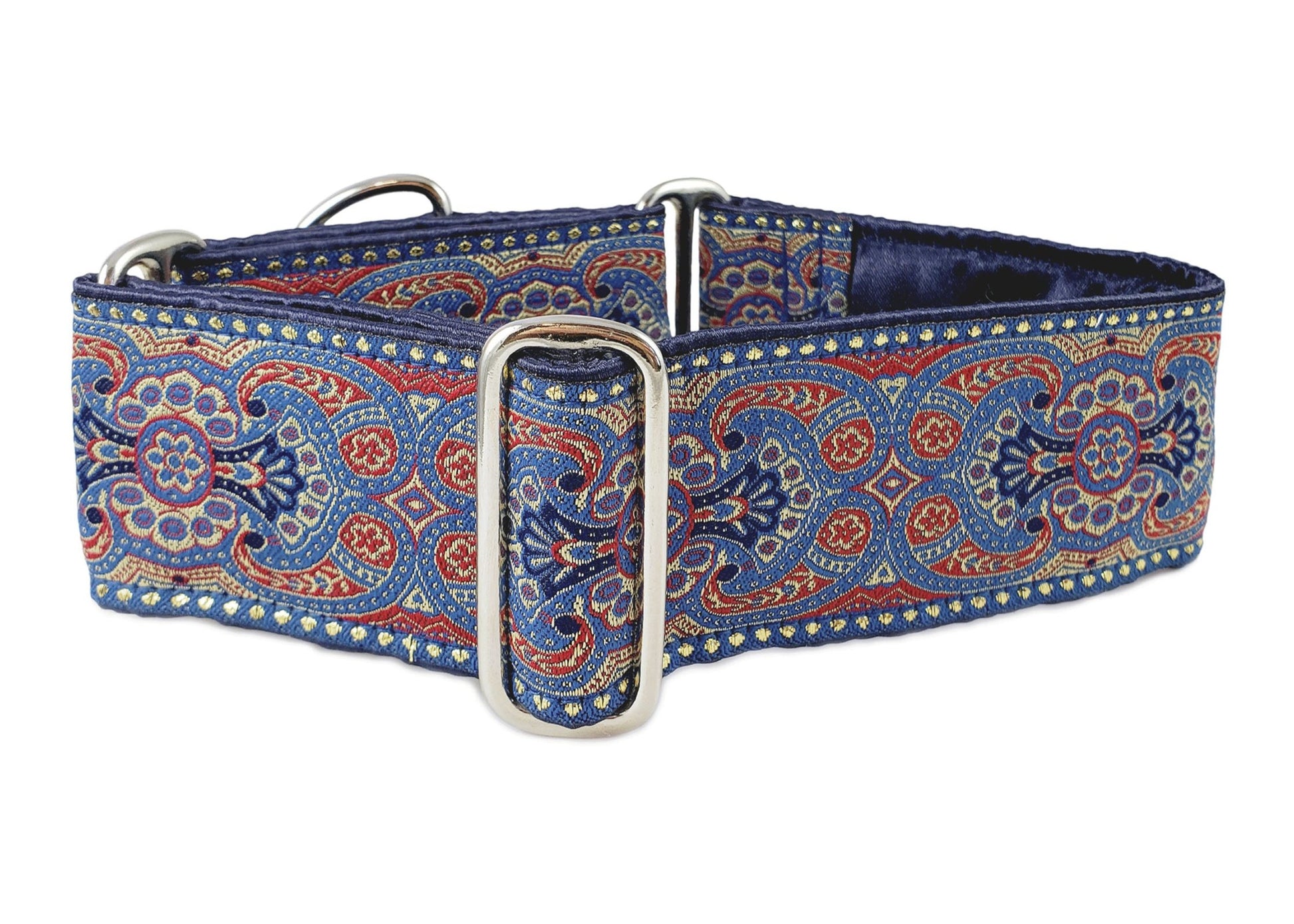 2 Inch Wide Americana Marseilles Dog Collar by The Hound Haberdashery