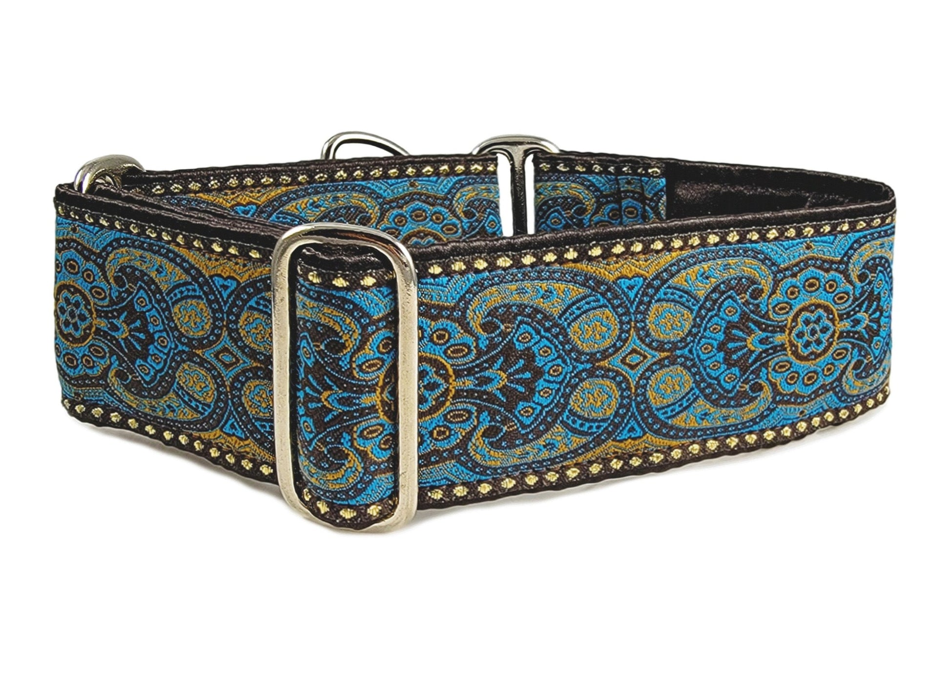 2 Inch Wide Espresso Marseilles Dog Collar by The Hound Haberdashery