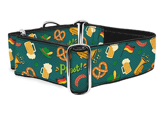 Oktoberfest 2 Inch Wide Martingale Dog Collar by The Hound Haberdashery