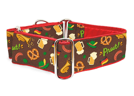 Oktoberfest 2 Inch Wide Martingale Dog Collar by The Hound Haberdashery