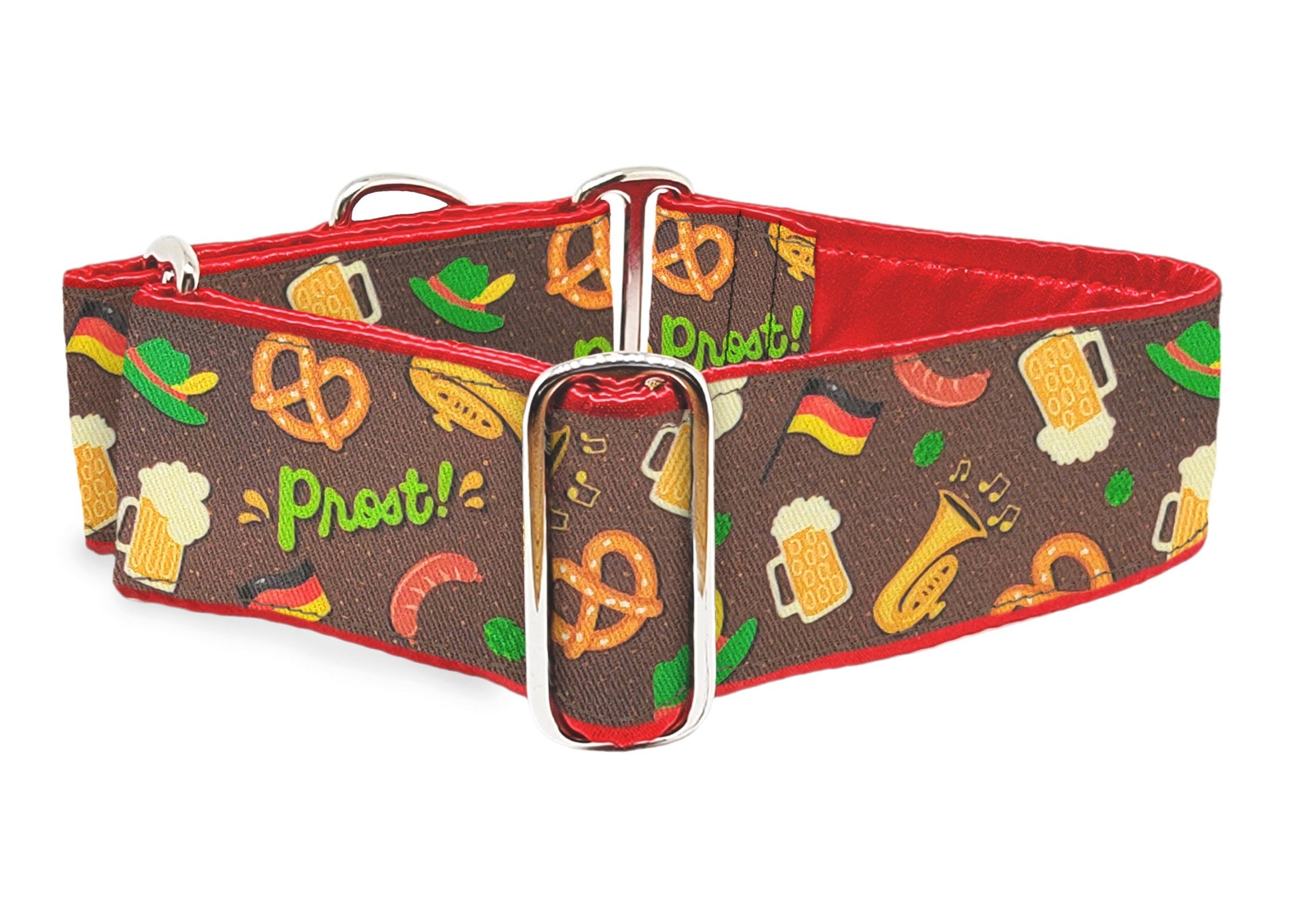 Image of the Oktoberfest 2 Inch Martingale Dog Collar by The Hound Haberdashery