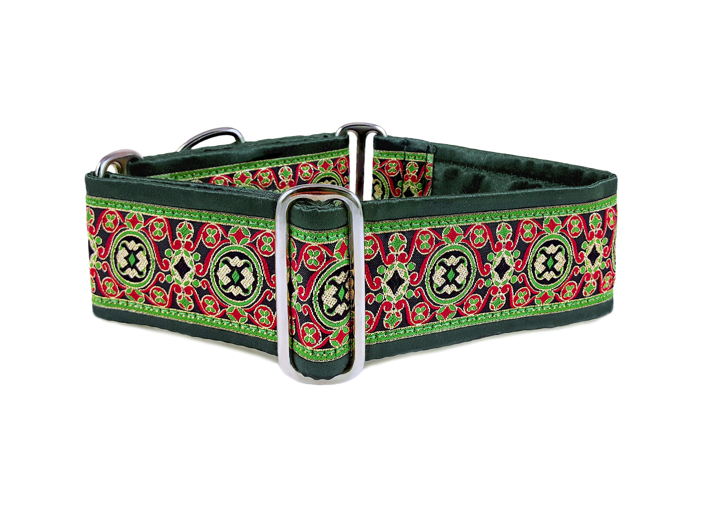 Renaissance Christmas - Martingale Dog Collar or Buckle Dog Collar - 2" Width