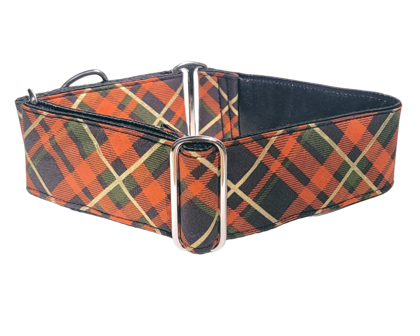 2 Inch Wide Fall Plaid Dog Collar by The Hound Haberdashery