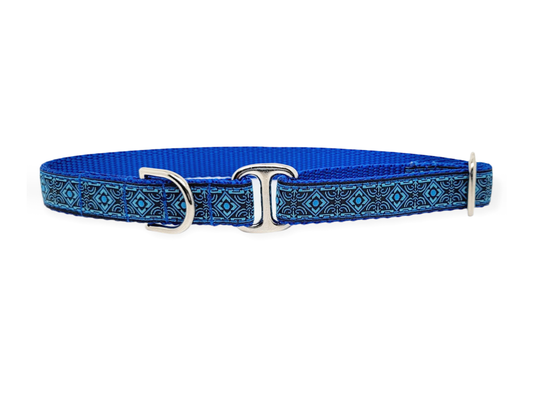 Tag Collar - Gemstones in Blue