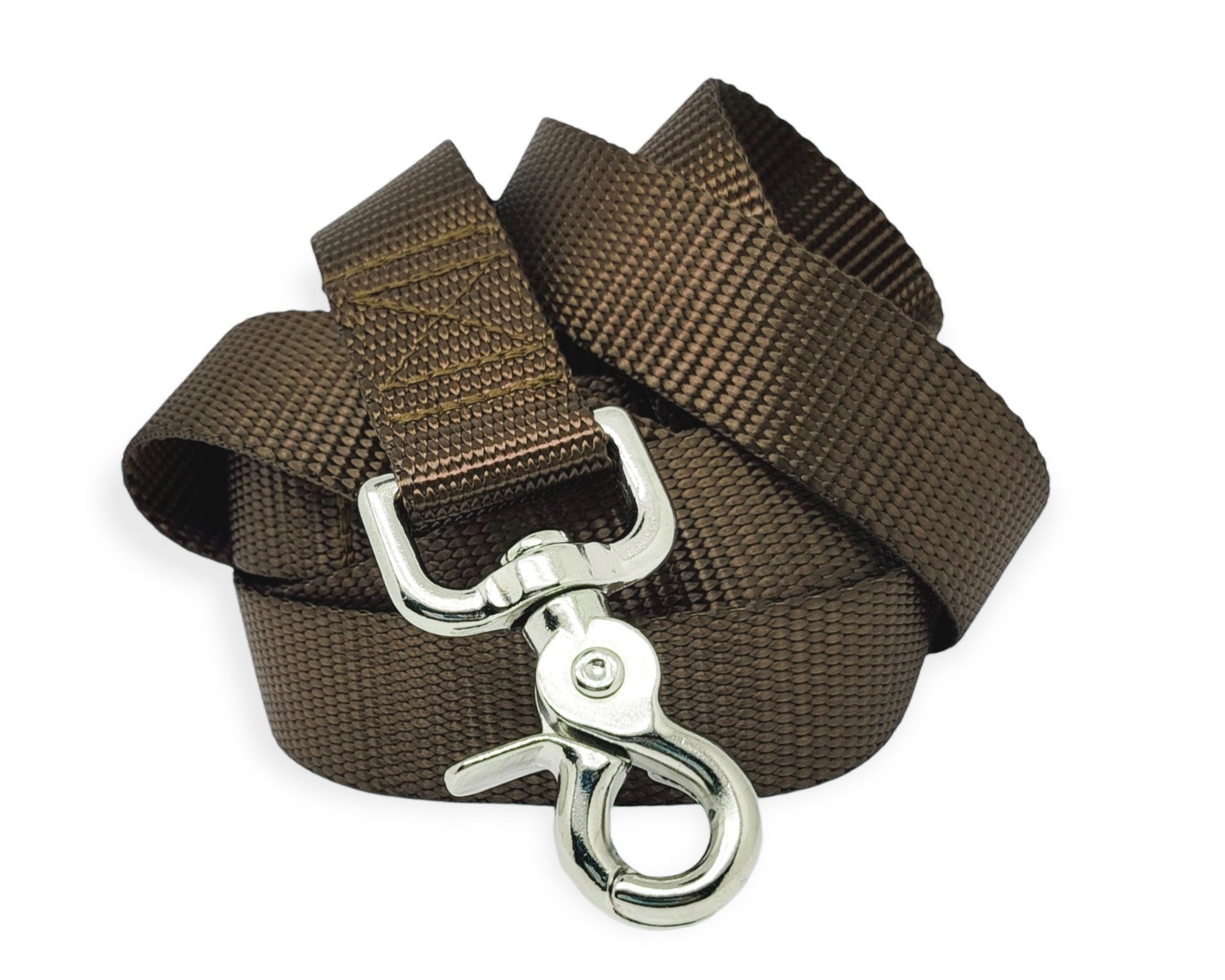 Brown Nylon Dog Leash by The Hound Haberdashery