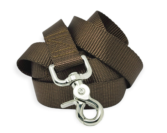 Brown Nylon Dog Leash by The Hound Haberdashery