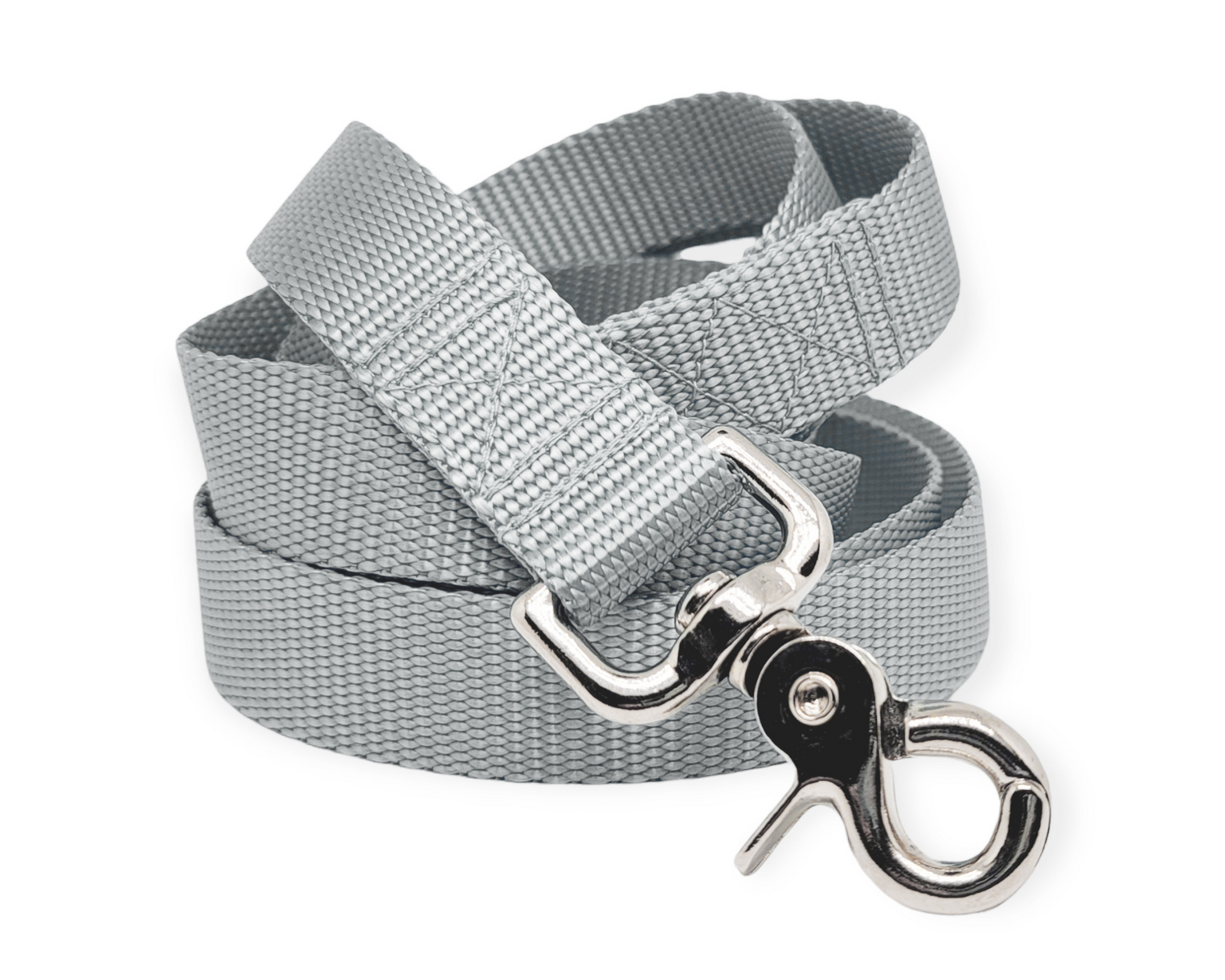 Gray Nylon Dog Leash by The Hound Haberdashery
