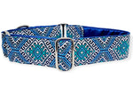 Load image into Gallery viewer, The Hound Haberdashery Collar Arizona in Blue - Martingale Dog Collar or Buckle Dog Collar - 1.5&quot; Width
