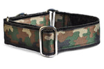 Load image into Gallery viewer, Camouflage Jacquard - Martingale Dog Collar or Buckle Dog Collar - 1.5&quot; Width - The Hound Haberdashery

