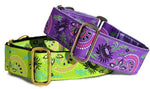 Load image into Gallery viewer, Flower Burst in Purple - Martingale Dog Collar or Buckle Dog Collar - 1.5&quot; Width - The Hound Haberdashery
