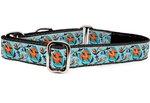 Load image into Gallery viewer, The Hound Haberdashery Collar Belles Fleurs - Martingale Dog Collar or Buckle Dog Collar - 1&quot; Width
