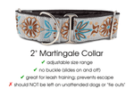 Load image into Gallery viewer, Copenhagen Pinwheel in Gray &amp; Brown - Martingale Dog Collar or Buckle Dog Collar - 2&quot; Width - The Hound Haberdashery
