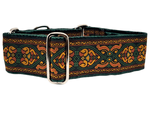 Load image into Gallery viewer, The Hound Haberdashery Collar Autumn Renaissance - Martingale Dog Collar or Buckle Dog Collar - 2&quot; Width
