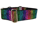 Load image into Gallery viewer, The Hound Haberdashery Collar Rainbow Sparkle - Martingale Dog Collar or Buckle Dog Collar - 2&quot; Width
