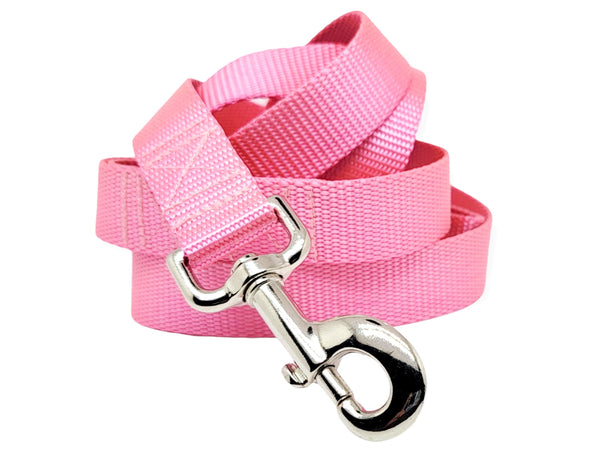 The Hound Haberdashery Leash Pink Nylon Dog Leash