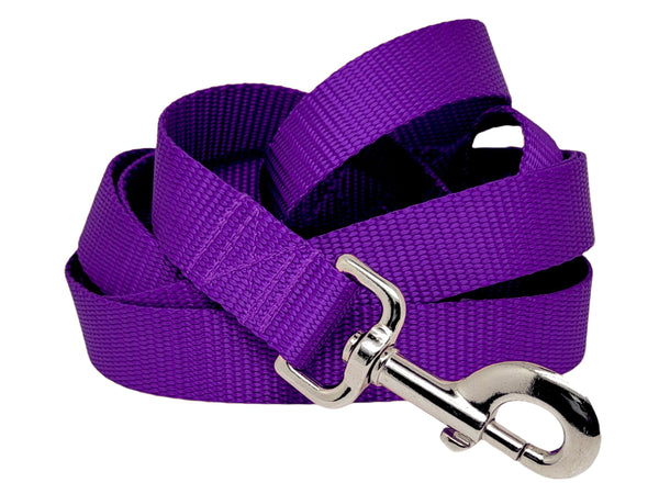 The Hound Haberdashery Purple Nylon Dog Leash