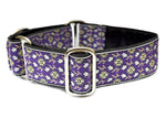 Load image into Gallery viewer, Stratford Jacquard in Purple - Martingale or Buckle Dog Collar - 1.5&quot; Width - The Hound Haberdashery
