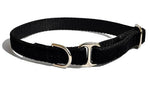 Load image into Gallery viewer, Tag Collar - Black Velvet - The Hound Haberdashery
