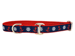 Load image into Gallery viewer, The Hound Haberdashery Collar Tag Collar - Sailing Anchors

