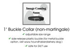 Load image into Gallery viewer, Talavera Tiles in Rust &amp; Sage - Martingale Dog Collar or Buckle Dog Collar - 1&quot; Width - The Hound Haberdashery
