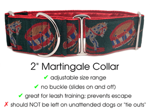 2 inch wide martingale collars on sale