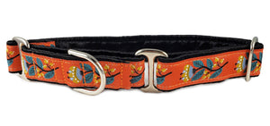 The Hound Haberdashery Collar Sofia Floral - Martingale Dog Collar or Buckle Dog Collar - 1" Width