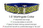 Load image into Gallery viewer, Capri in Chartreuse - Martingale Dog Collar or Buckle Dog Collar - 1.5&quot; Width - The Hound Haberdashery
